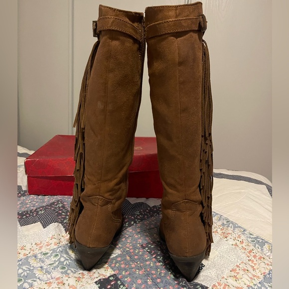 Carlos by Carlos Santana Lever fringe boots sz 10🤎 - Picture 11 of 17